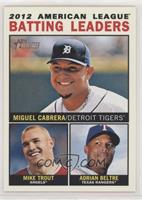 League Leaders - Miguel Cabrera, Mike Trout, Adrian Beltre
