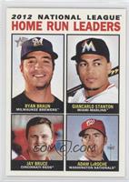 League Leaders - Ryan Braun, Giancarlo Stanton, Jay Bruce, Adam LaRoche