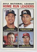 League Leaders - Ryan Braun, Giancarlo Stanton, Jay Bruce, Adam LaRoche