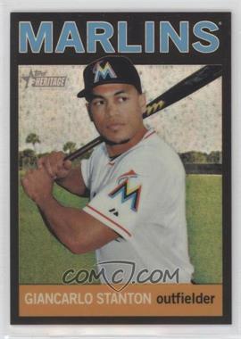 2013 Topps Heritage - Chrome - Black Refractors #HC67 - Giancarlo Stanton /64