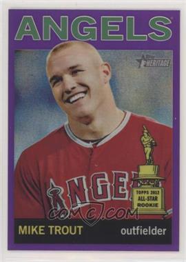 2013 Topps Heritage - Chrome - Retail Purple Refractors #HC10 - Mike Trout