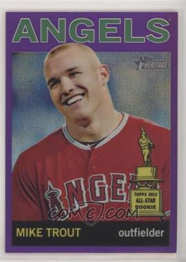 2013 Topps Heritage - Chrome - Retail Purple Refractors #HC10 - Mike Trout