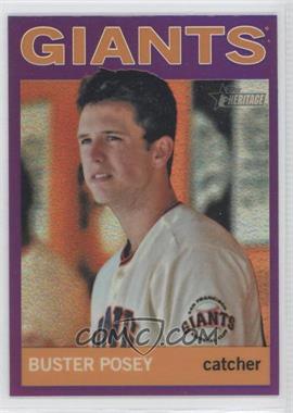 2013 Topps Heritage - Chrome - Retail Purple Refractors #HC20 - Buster Posey