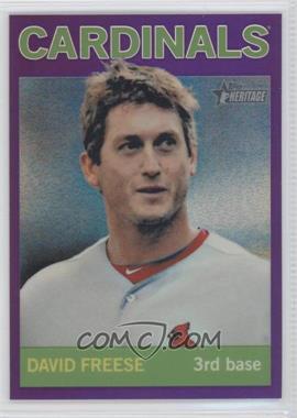 2013 Topps Heritage - Chrome - Retail Purple Refractors #HC23 - David Freese