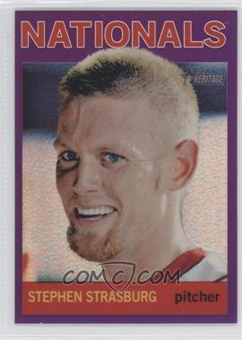 2013 Topps Heritage - Chrome - Retail Purple Refractors #HC37 - Stephen Strasburg