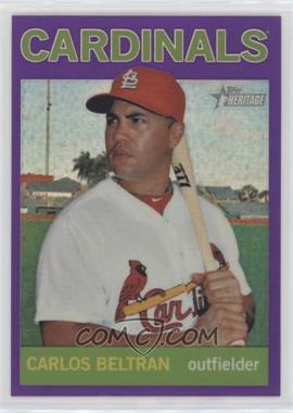 2013 Topps Heritage - Chrome - Retail Purple Refractors #HC51 - Carlos Beltran