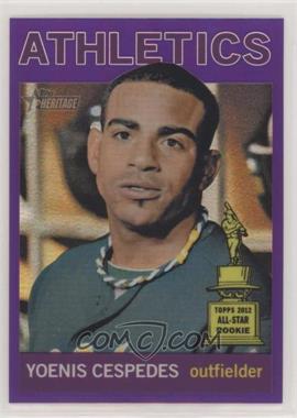 2013 Topps Heritage - Chrome - Retail Purple Refractors #HC61 - Yoenis Cespedes