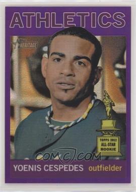 2013 Topps Heritage - Chrome - Retail Purple Refractors #HC61 - Yoenis Cespedes