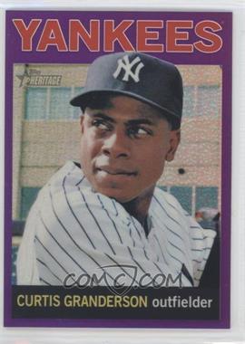 2013 Topps Heritage - Chrome - Retail Purple Refractors #HC84 - Curtis Granderson