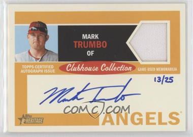 2013 Topps Heritage - Clubhouse Collection Relics - Autographs #CCAR-MT.2 - Mark Trumbo /25
