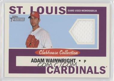 2013 Topps Heritage - Clubhouse Collection Relics #CCR-AW - Adam Wainwright