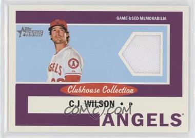 2013 Topps Heritage - Clubhouse Collection Relics #CCR-CW - C.J. Wilson