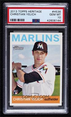 2013 Topps Heritage - High Number #H536 - Christian Yelich [PSA 10 GEM MT]