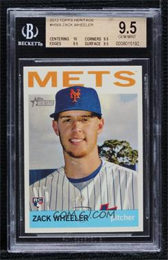 2013 Topps Heritage - High Number #H568 - Zack Wheeler [BGS 9.5 GEM MINT]