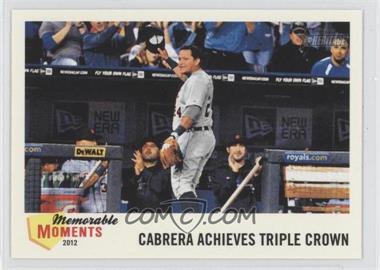 2013 Topps Heritage - Memorable Moments #MM-MC - Miguel Cabrera