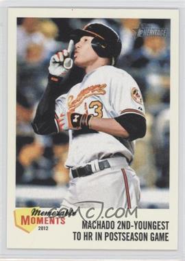 2013 Topps Heritage - Memorable Moments #MM-MM - Manny Machado