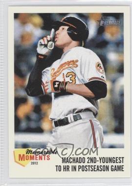 2013 Topps Heritage - Memorable Moments #MM-MM - Manny Machado