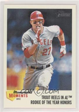 2013 Topps Heritage - Memorable Moments #MM-MT - Mike Trout