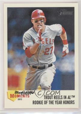 2013 Topps Heritage - Memorable Moments #MM-MT - Mike Trout