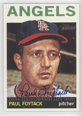 2013 Topps Heritage - Real One Autographs #ROA-PF - Paul Foytack