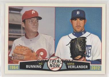 2013 Topps Heritage - Then and Now #TN-BV - Jim Bunning, Justin Verlander