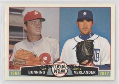 2013 Topps Heritage - Then and Now #TN-BV - Jim Bunning, Justin Verlander