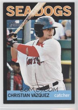 2013 Topps Heritage Minor League Edition - [Base] - Black #8 - Christian Vazquez /96