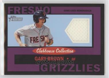 2013 Topps Heritage Minor League Edition - Clubhouse Collection Relics - Black #CCR-GB - Gary Brown /50