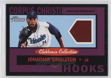 2013 Topps Heritage Minor League Edition - Clubhouse Collection Relics - Black #CCR-JS - Jonathan Singleton /50