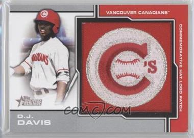 2013 Topps Heritage Minor League Edition - Manufactured Hat Logo Patch #MP-DDA - D.J. Davis