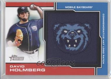 2013 Topps Heritage Minor League Edition - Manufactured Hat Logo Patch #MP-DHO - David Holmberg