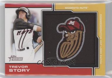 2013 Topps Heritage Minor League Edition - Manufactured Hat Logo Patch #MP-TS - Trevor Story