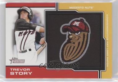 2013 Topps Heritage Minor League Edition - Manufactured Hat Logo Patch #MP-TS - Trevor Story