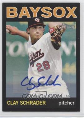 2013 Topps Heritage Minor League Edition - Real One Autographs - Black #ROA-CS - Clay Schrader /50