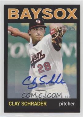 2013 Topps Heritage Minor League Edition - Real One Autographs - Black #ROA-CS - Clay Schrader /50