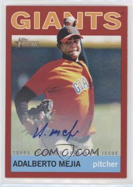 2013 Topps Heritage Minor League Edition - Real One Autographs - Red #ROA-AM - Adalberto Mejia /10