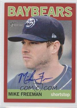 2013 Topps Heritage Minor League Edition - Real One Autographs - Red #ROA-MF - Mike Freeman /10