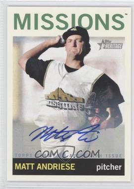 2013 Topps Heritage Minor League Edition - Real One Autographs #ROA-MA - Matt Andriese