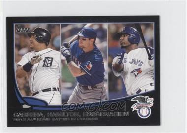 2013 Topps Mini - [Base] - Black #194 - 2012 AL Runs Batted In Leaders (Miguel Cabrera, Josh Hamilton, Edwin Encarnacion) /5