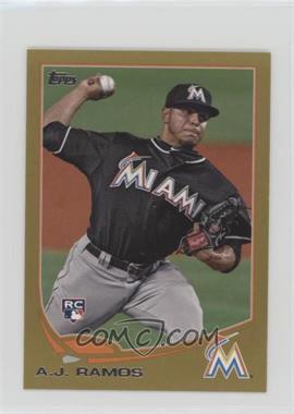 2013 Topps Mini - [Base] - Gold #175 - A.J. Ramos /62