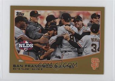 2013 Topps Mini - [Base] - Gold #260 - San Francisco Giants Team /62