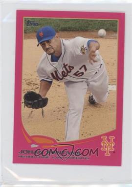 2013 Topps Mini - [Base] - Pink #89 - Johan Santana /25