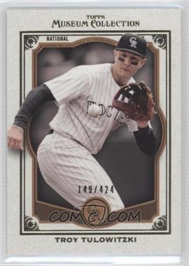 2013 Topps Museum Collection - [Base] - Copper #14 - Troy Tulowitzki /424