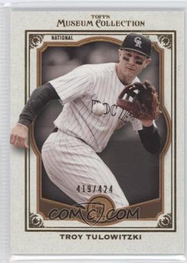 2013 Topps Museum Collection - [Base] - Copper #14 - Troy Tulowitzki /424