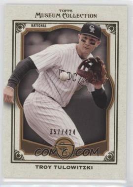 2013 Topps Museum Collection - [Base] - Copper #14 - Troy Tulowitzki /424