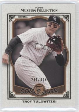 2013 Topps Museum Collection - [Base] - Copper #14 - Troy Tulowitzki /424