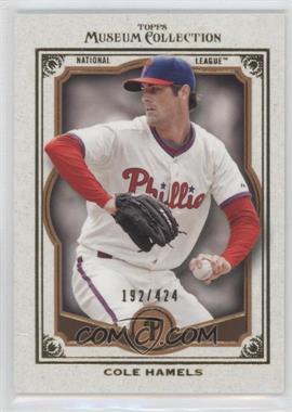 2013 Topps Museum Collection - [Base] - Copper #40 - Cole Hamels /424