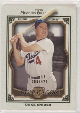 2013 Topps Museum Collection - [Base] - Copper #74 - Duke Snider /424