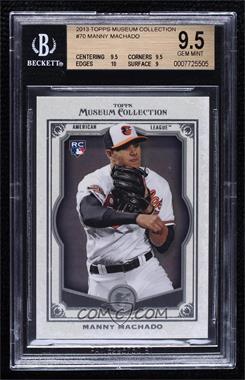 2013 Topps Museum Collection - [Base] #70 - Manny Machado [BGS 9.5 GEM MINT]