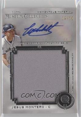 2013 Topps Museum Collection - Momentous Material Jumbo Relic Autographs #MMJAR-JMO1 - Jesus Montero /10